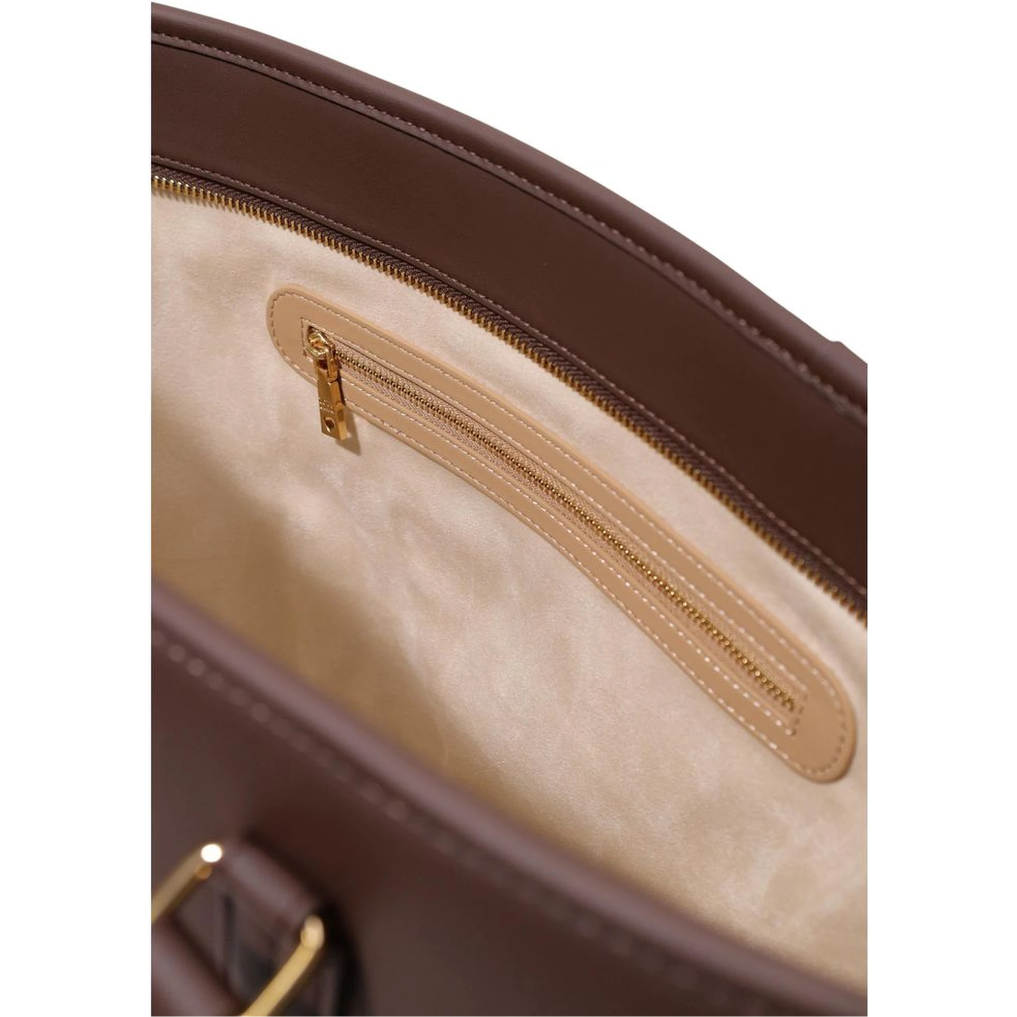 Brown Polyethylene Handbag