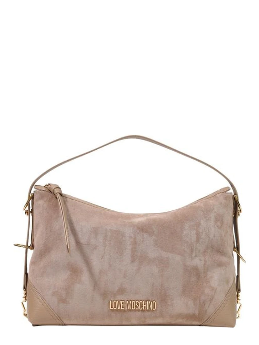Beige Polyester Handbag