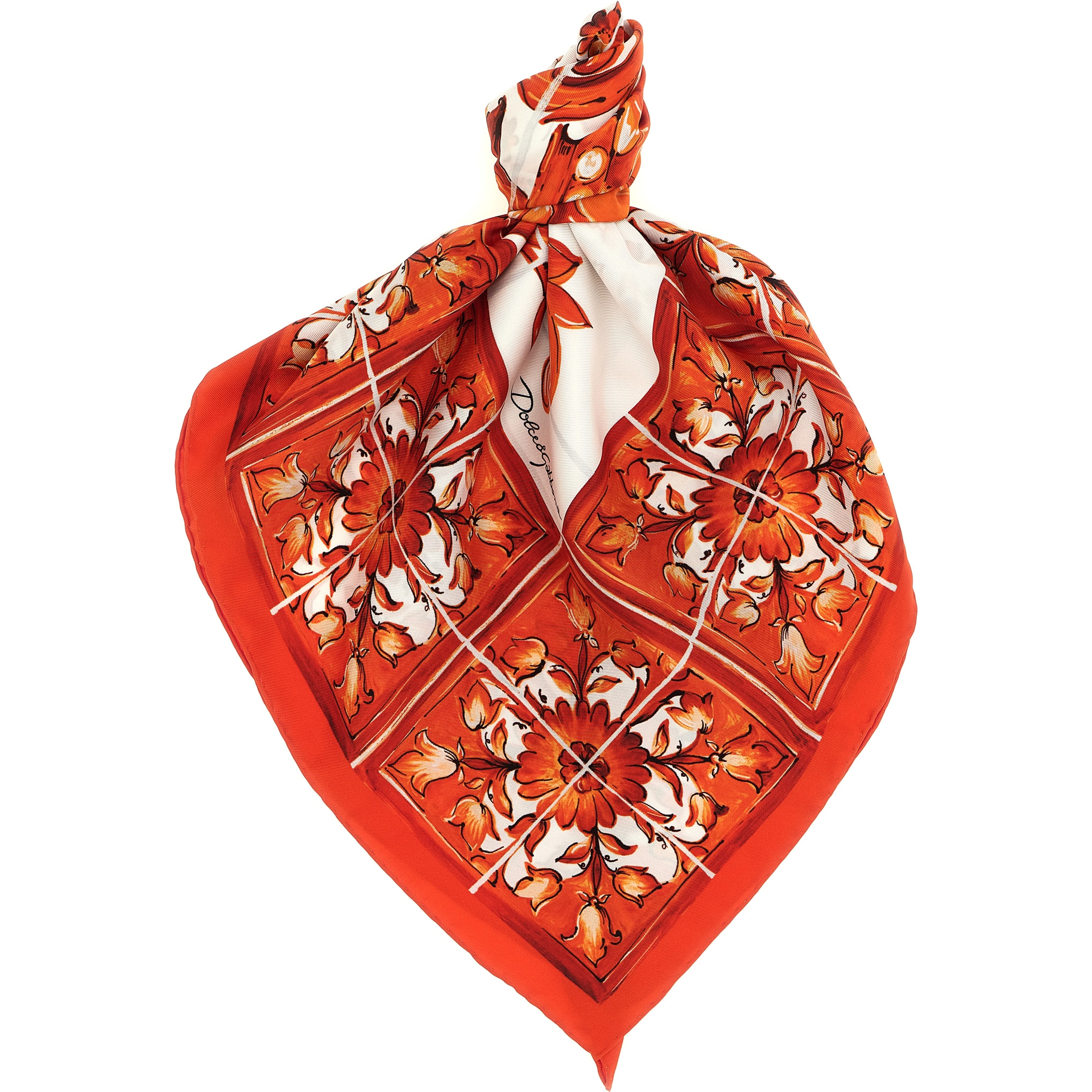 Orange Silk Umbrella