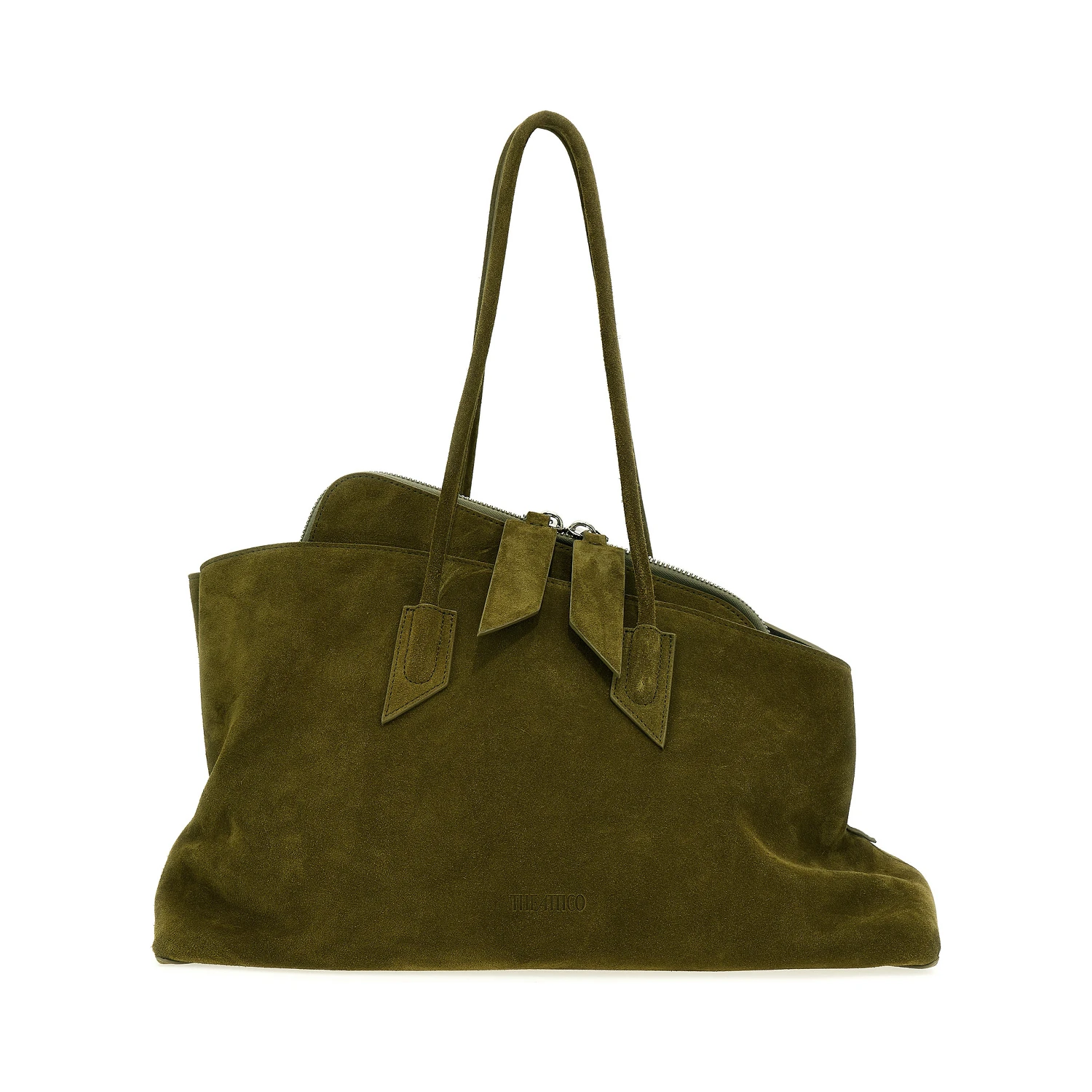 Bicolor Calfskin Shoulder Bag