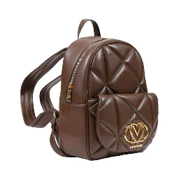 Brown Polyethylene Backpack
