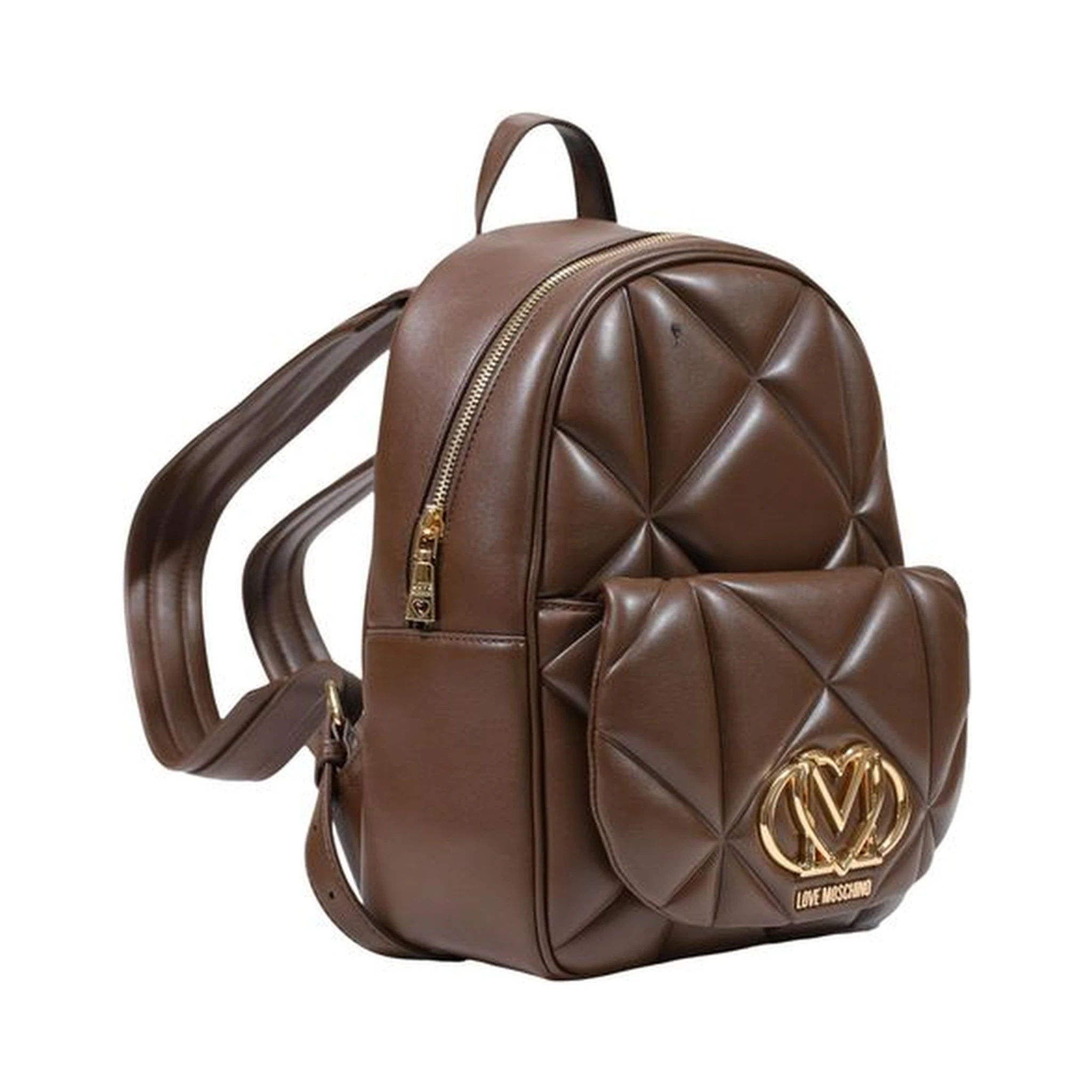 Brown Polyethylene Backpack