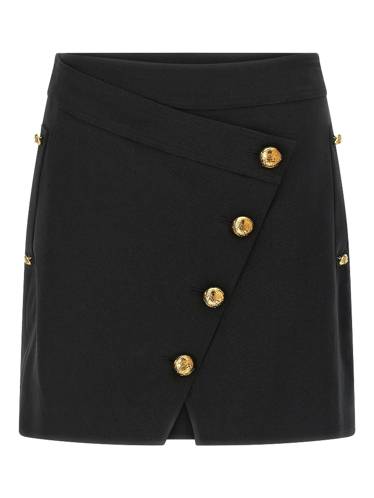 Black Cotton Long Skirt