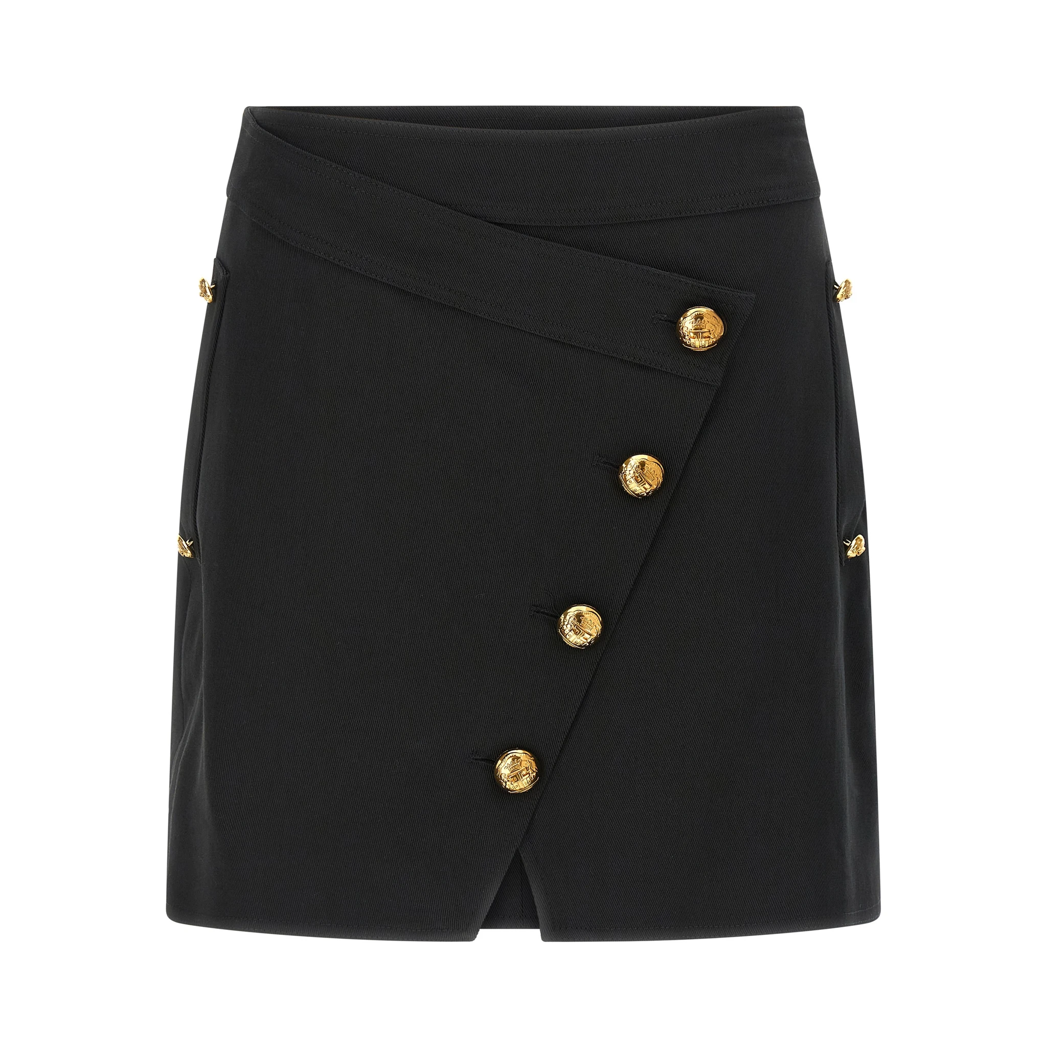 Black Cotton Long Skirt