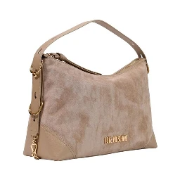 Beige Polyester Handbag