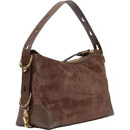 Brown Polyester Handbag