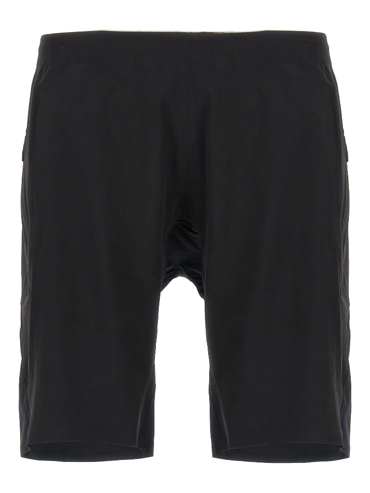 Black Nylon Bermuda Shorts