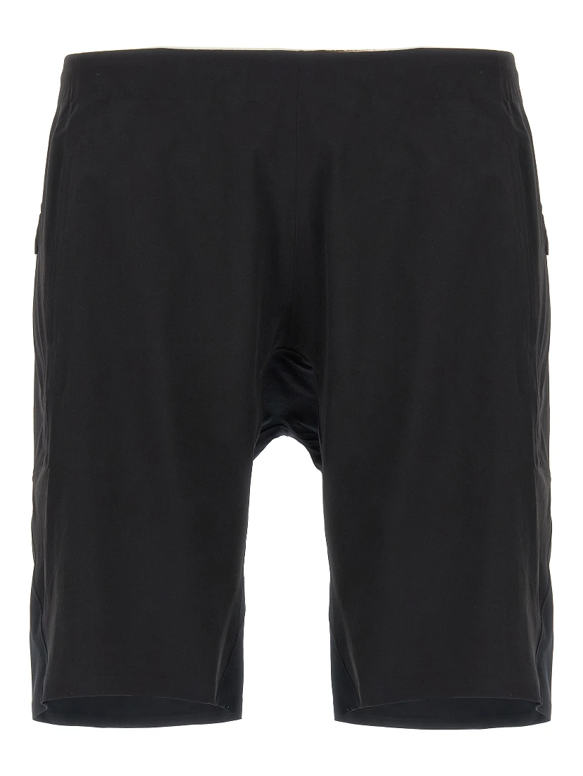 Black Nylon Bermuda Shorts