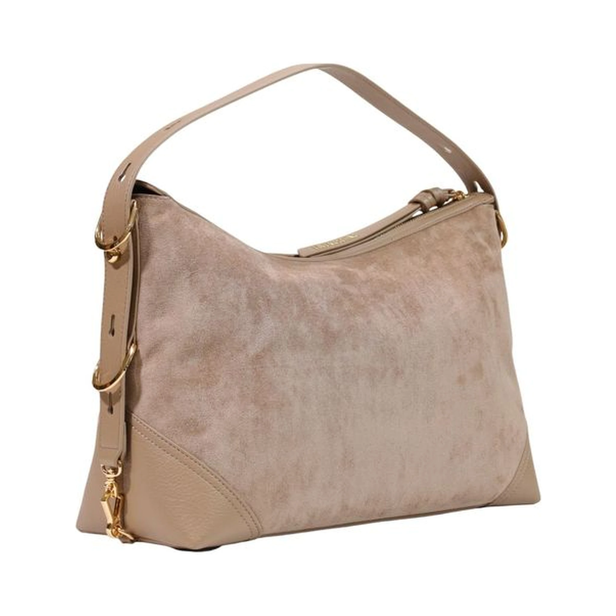 Beige Polyester Handbag