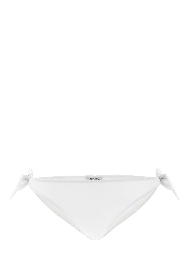 White Polyamide Swim Briefs