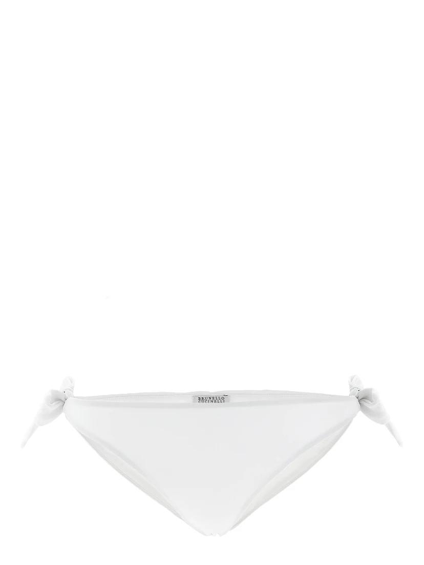 White Polyamide Swim Briefs
