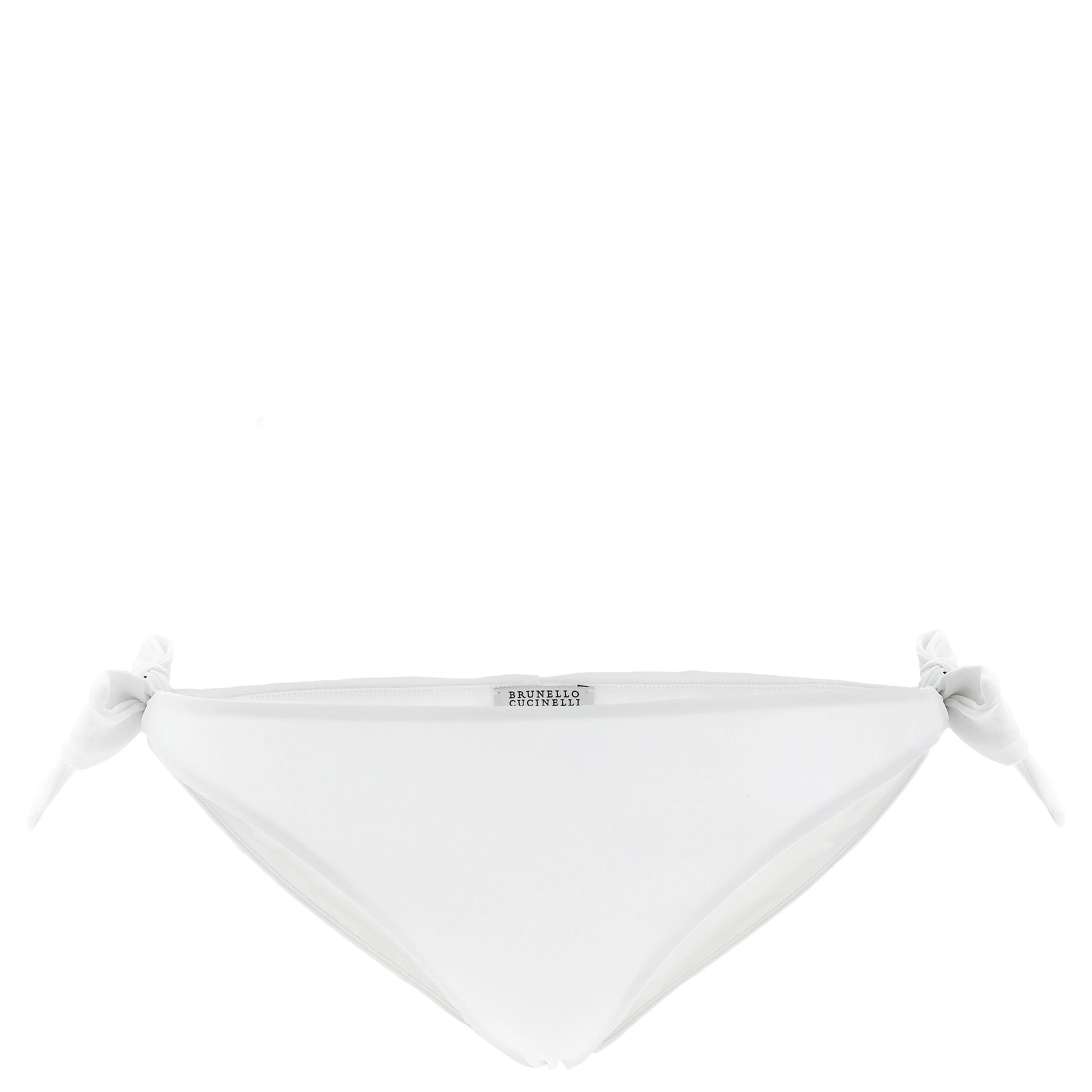 White Polyamide Swim Briefs