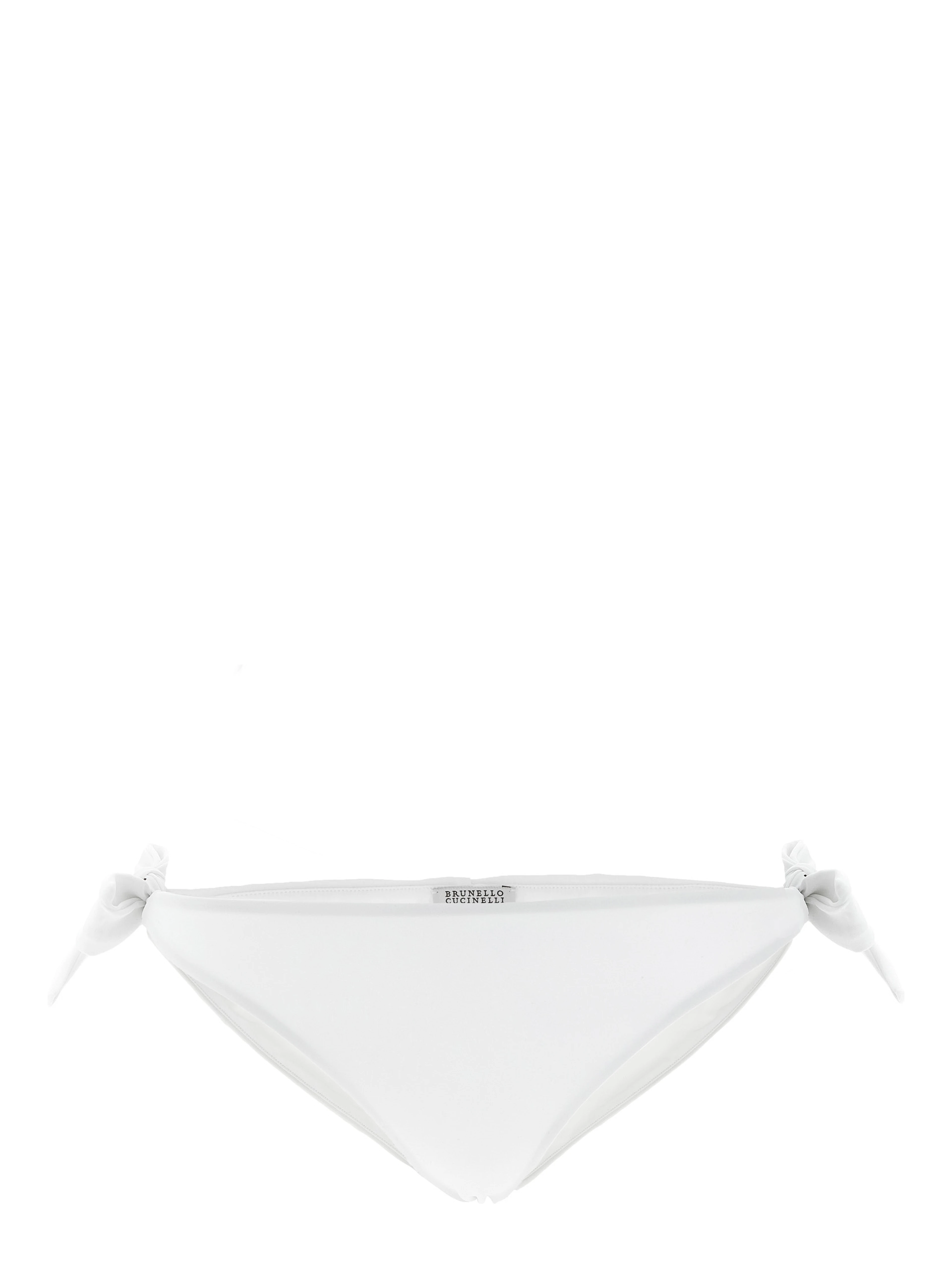 White Polyamide Swim Briefs
