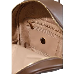 Brown Polyethylene Backpack