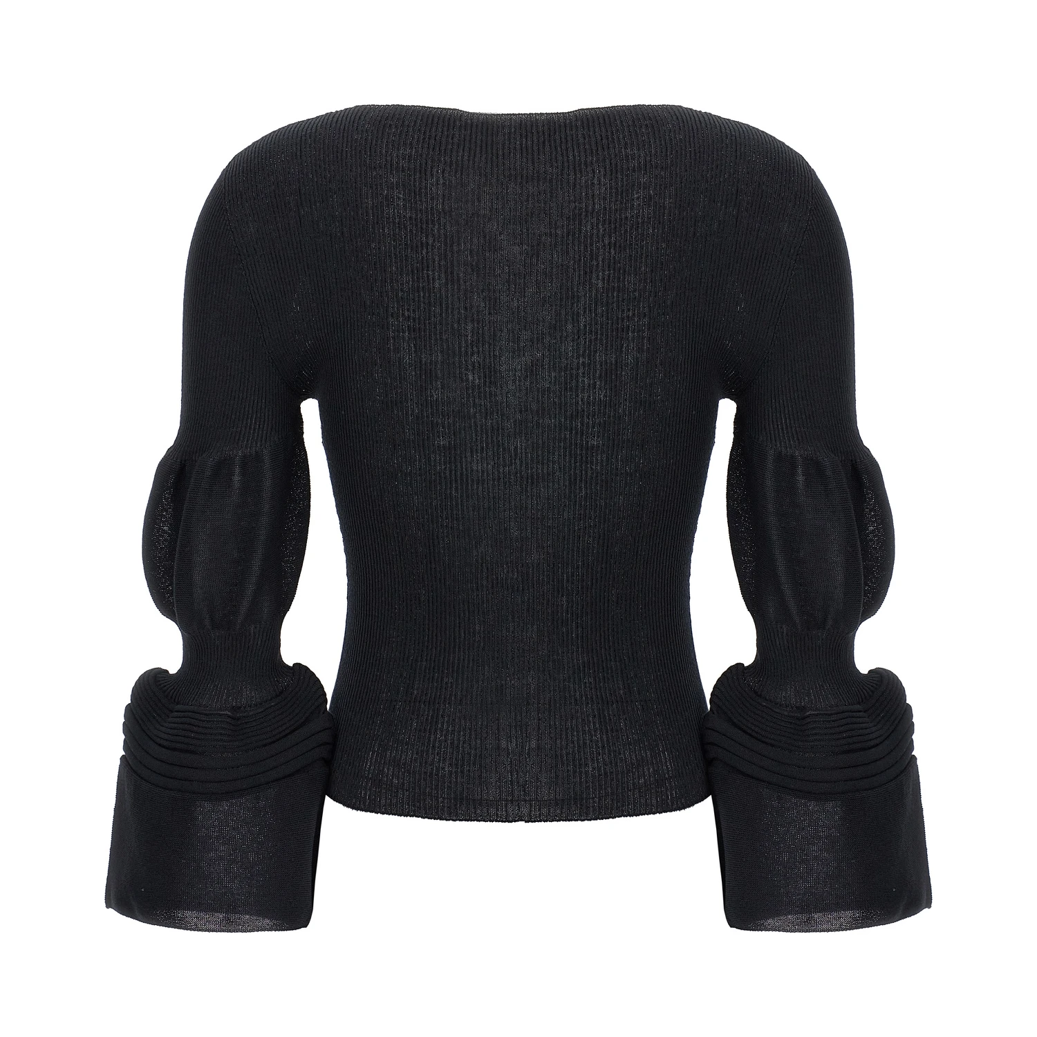 Black Polyester Sweatshirt