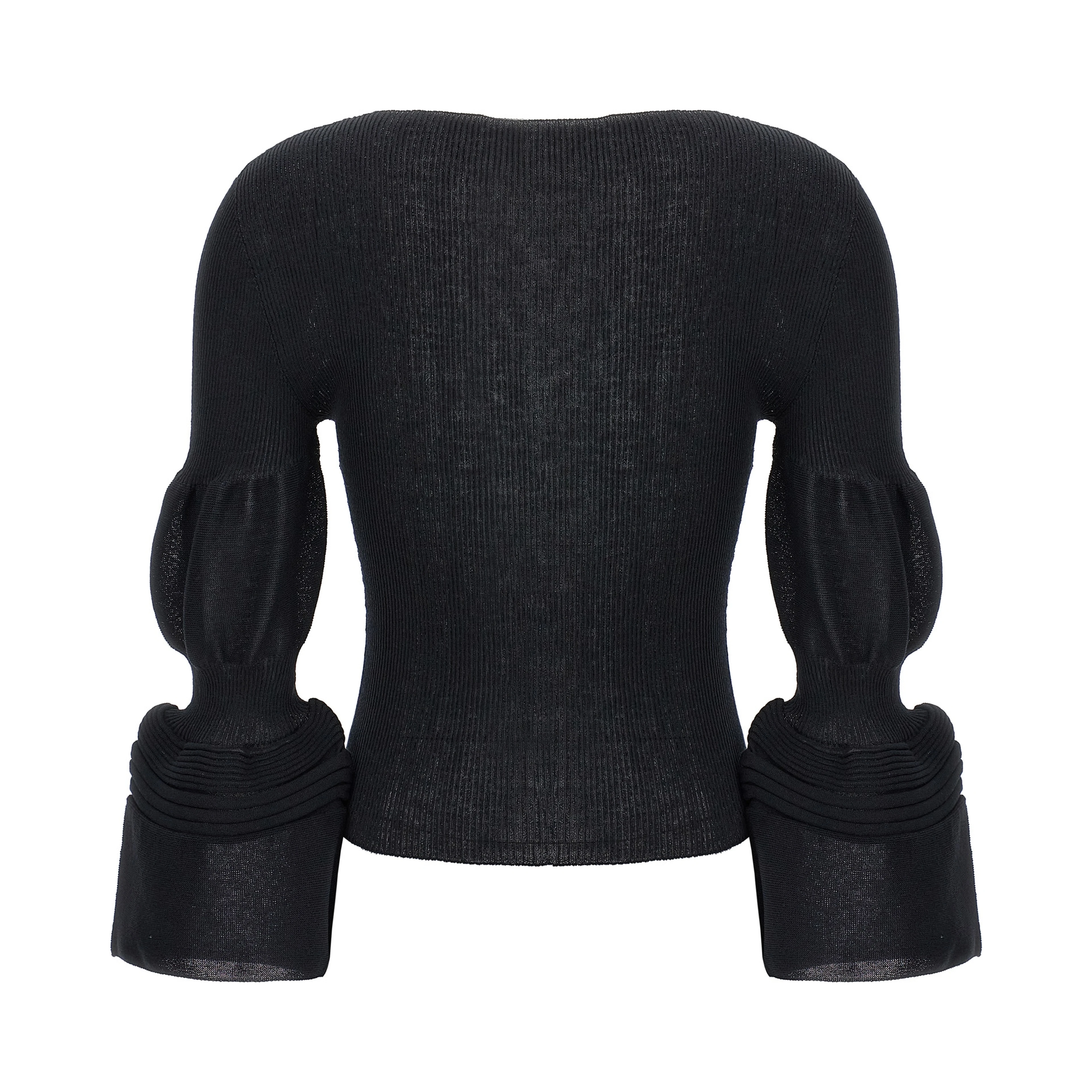 Black Polyester Sweatshirt