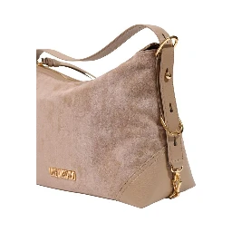 Beige Polyester Handbag