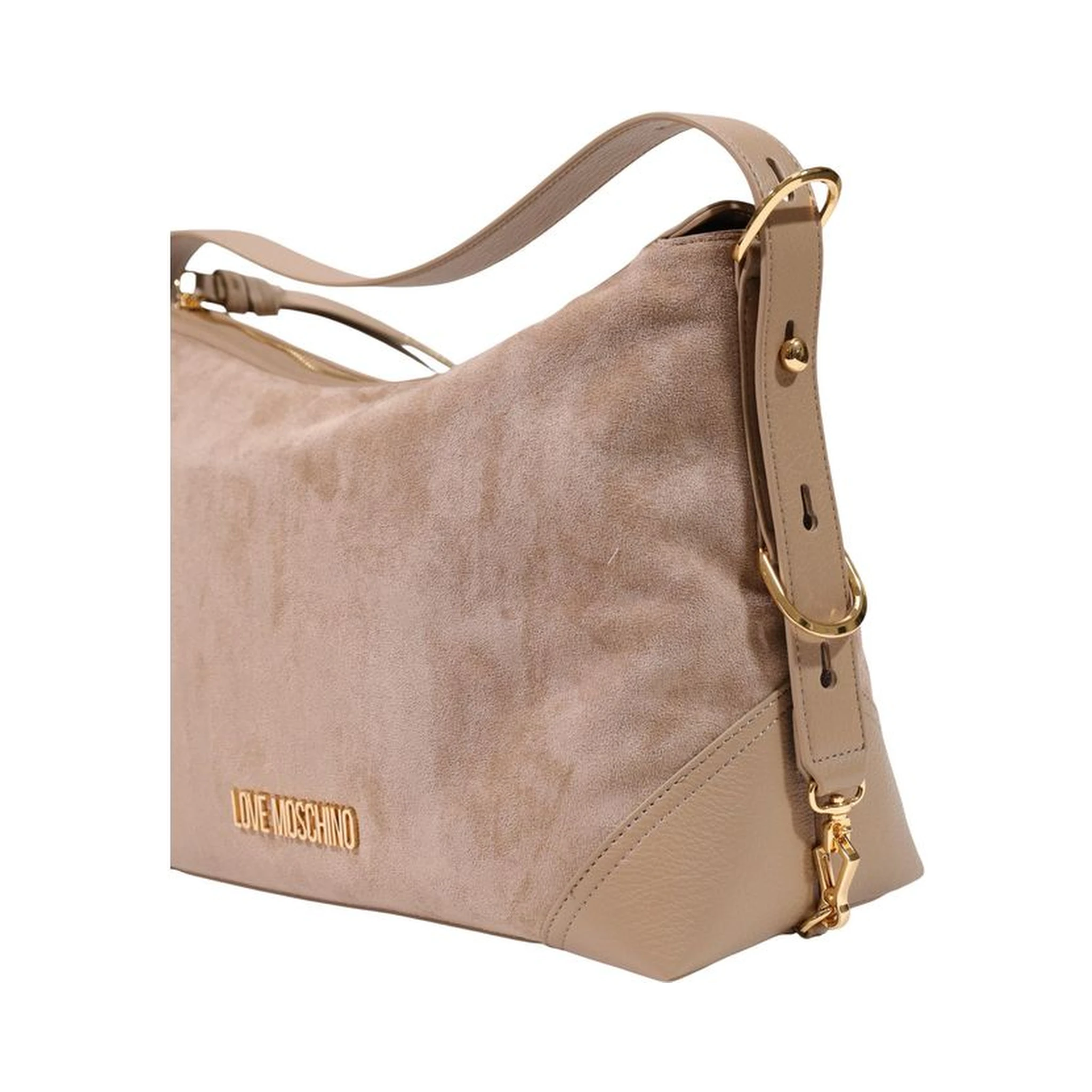Beige Polyester Handbag