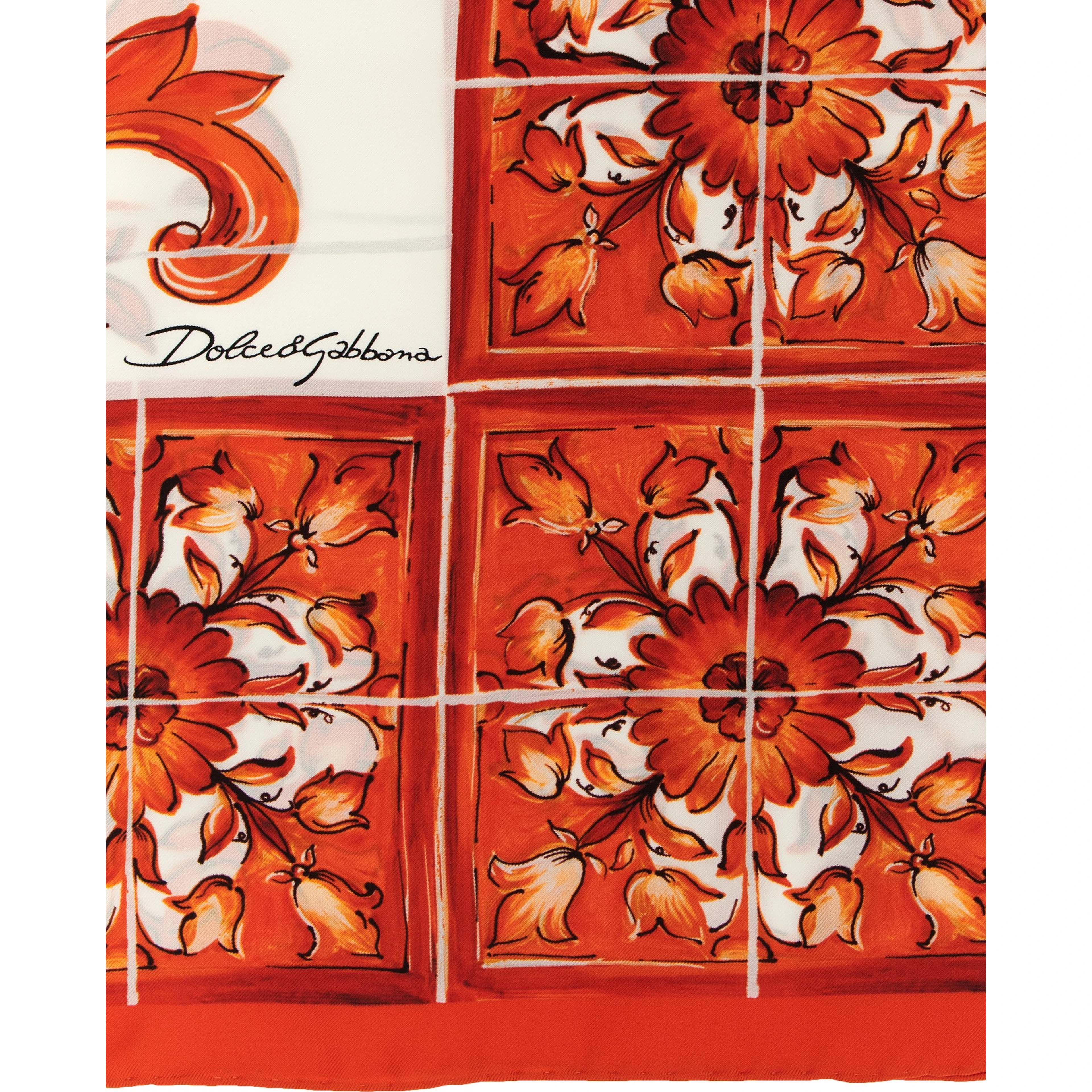 Orange Silk Umbrella