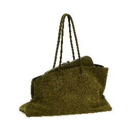 Bicolor Calfskin Shoulder Bag