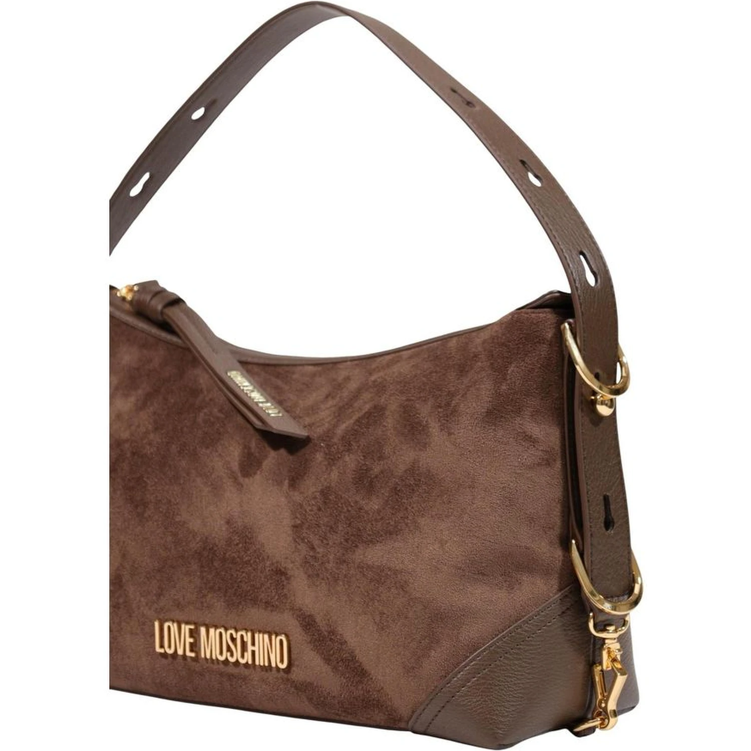 Brown Polyester Handbag
