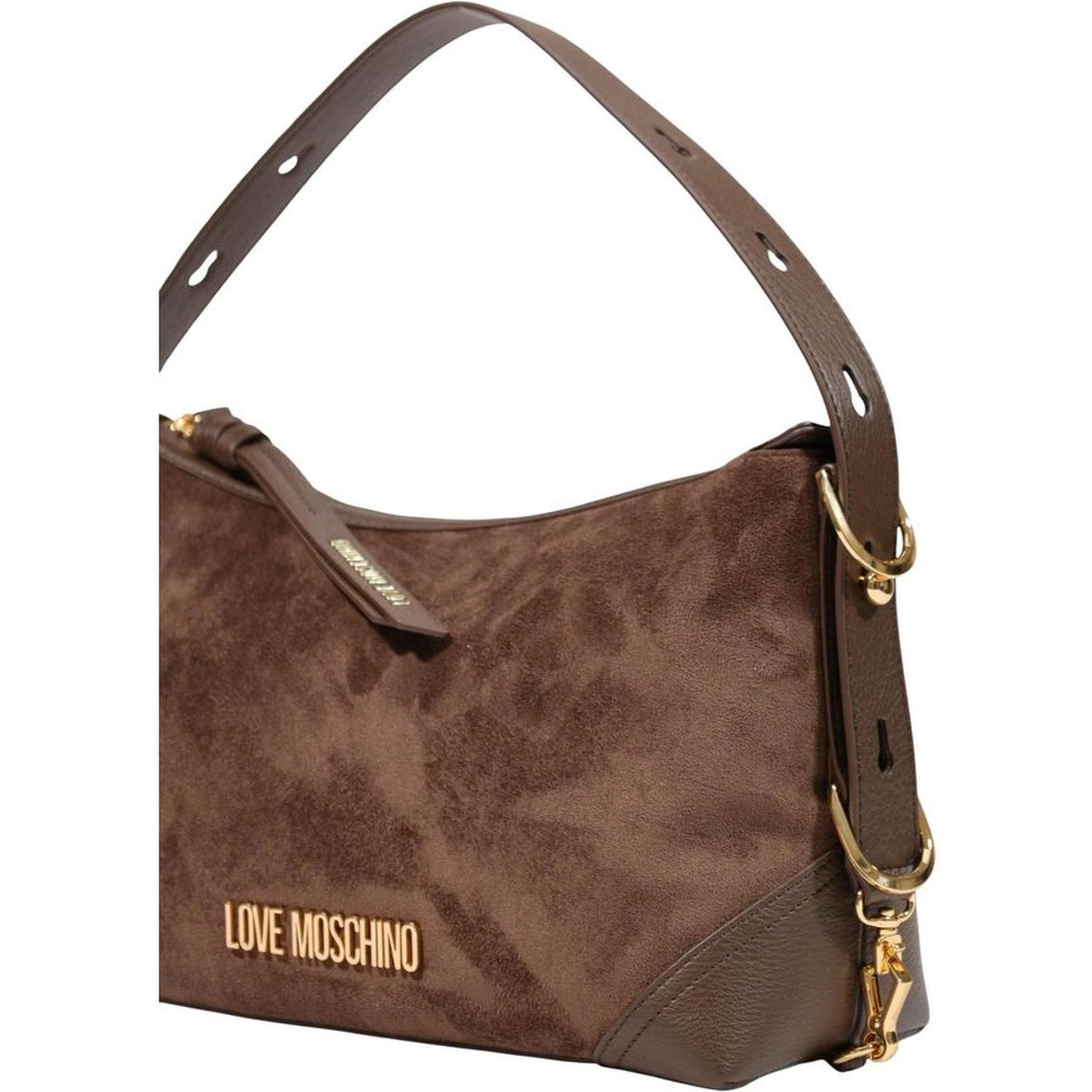 Brown Polyester Handbag