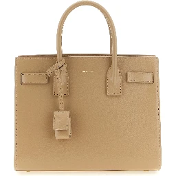 Beige Calfskin Handbag