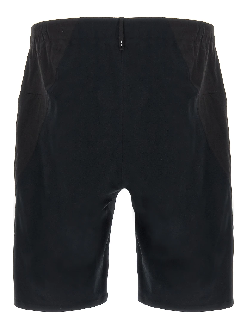 Black Nylon Bermuda Shorts