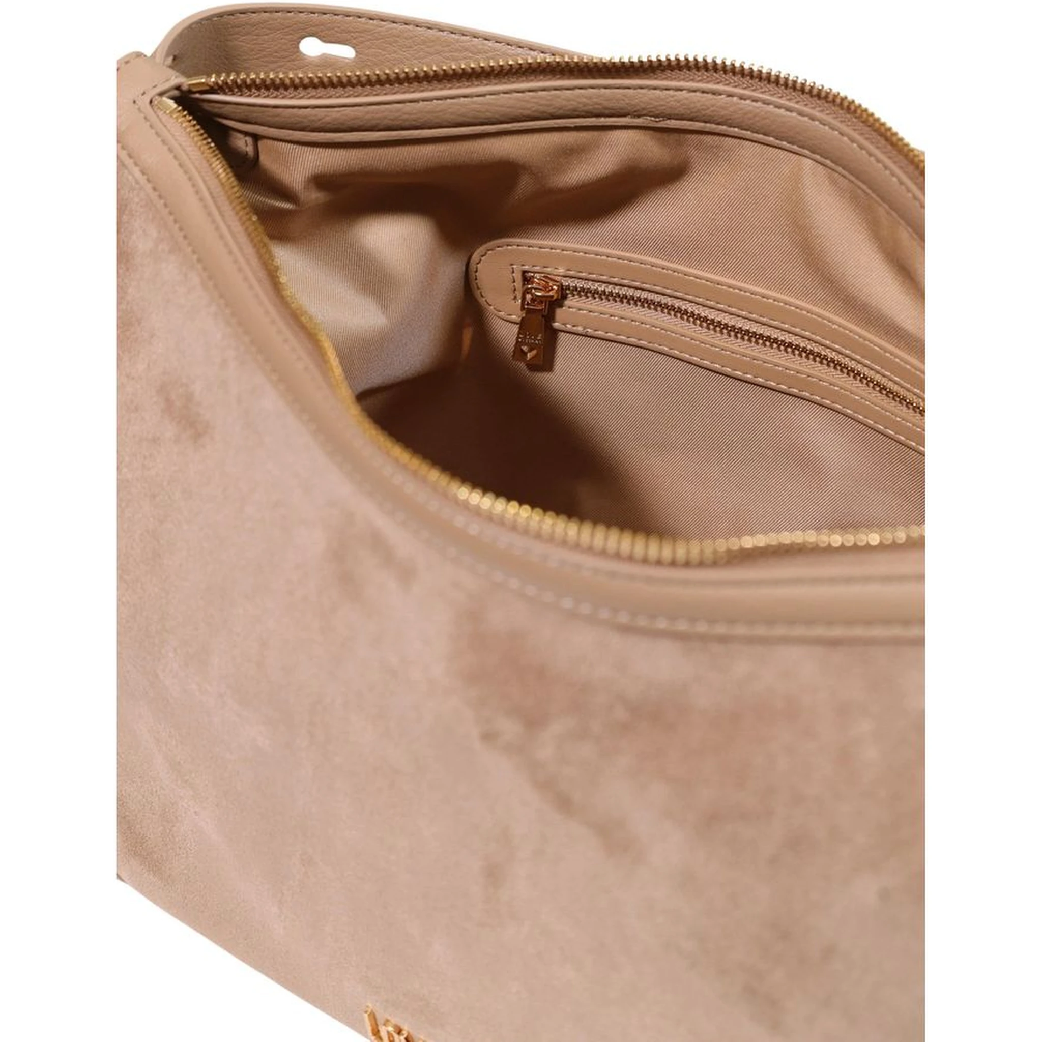 Beige Polyester Handbag