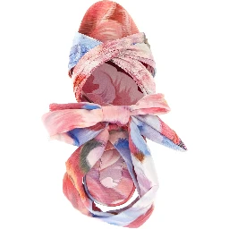 Multicolor Nylon Stiletto Heel Sandals