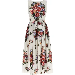 White Cotton Midi Dress