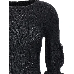 Black Polyester Sweatshirt