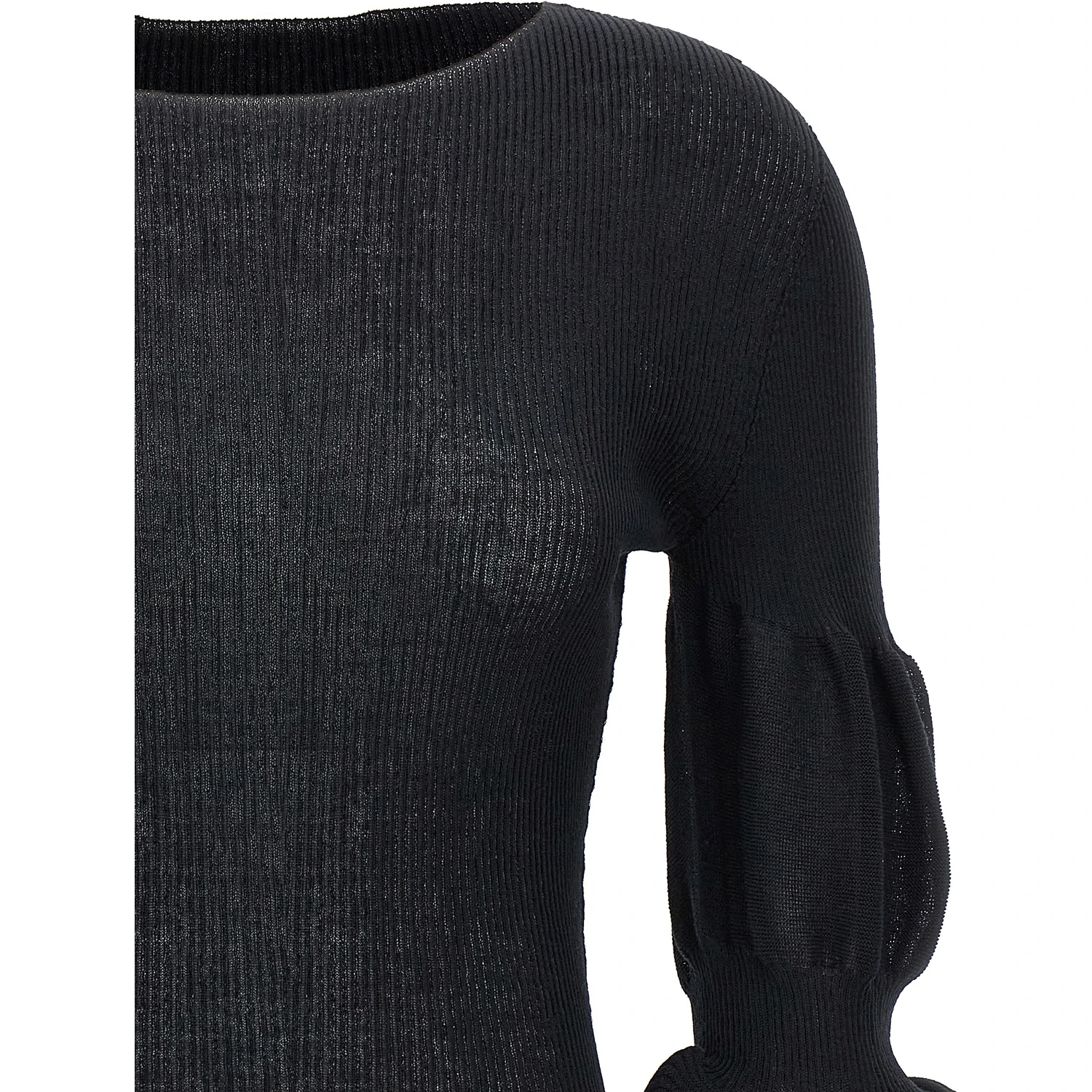 Black Polyester Sweatshirt
