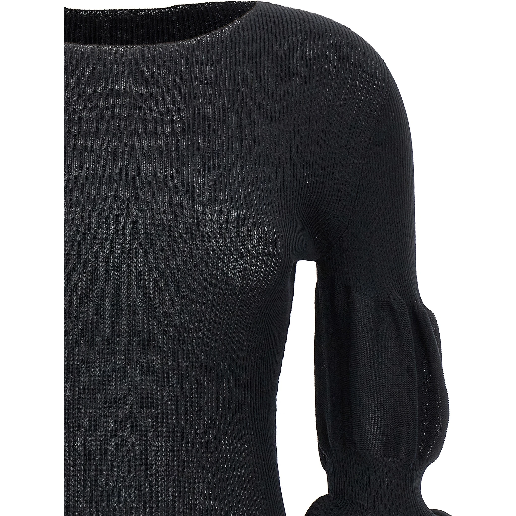 Black Polyester Sweatshirt