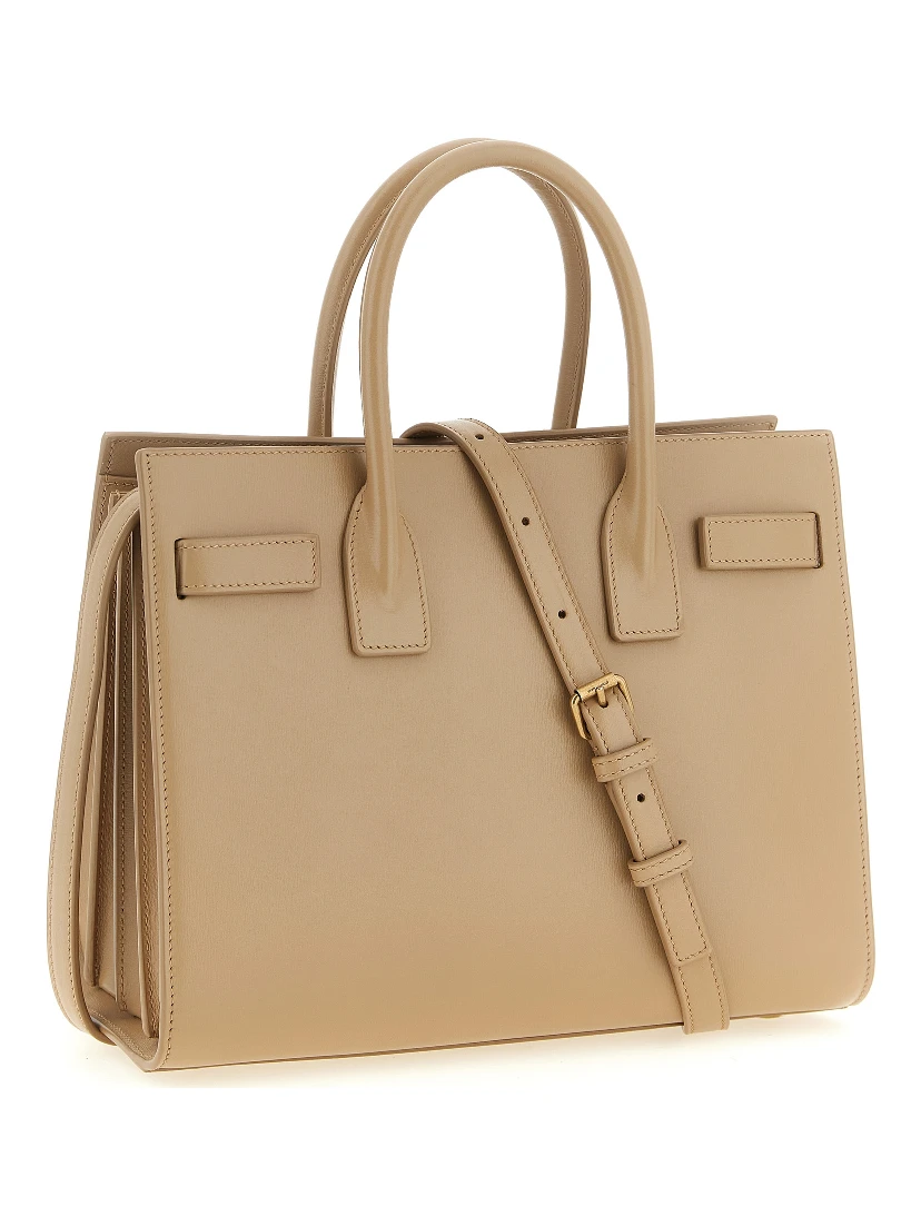 Beige Calfskin Handbag