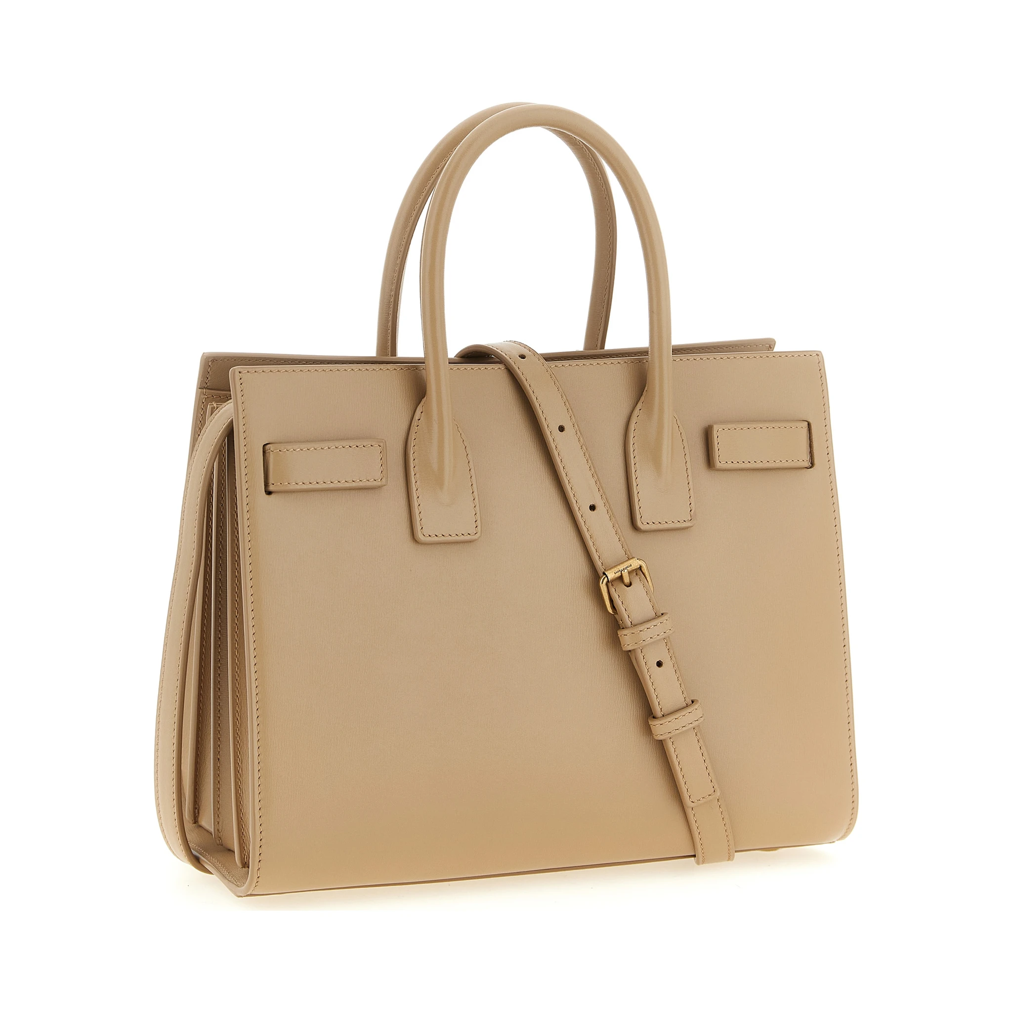 Beige Calfskin Handbag