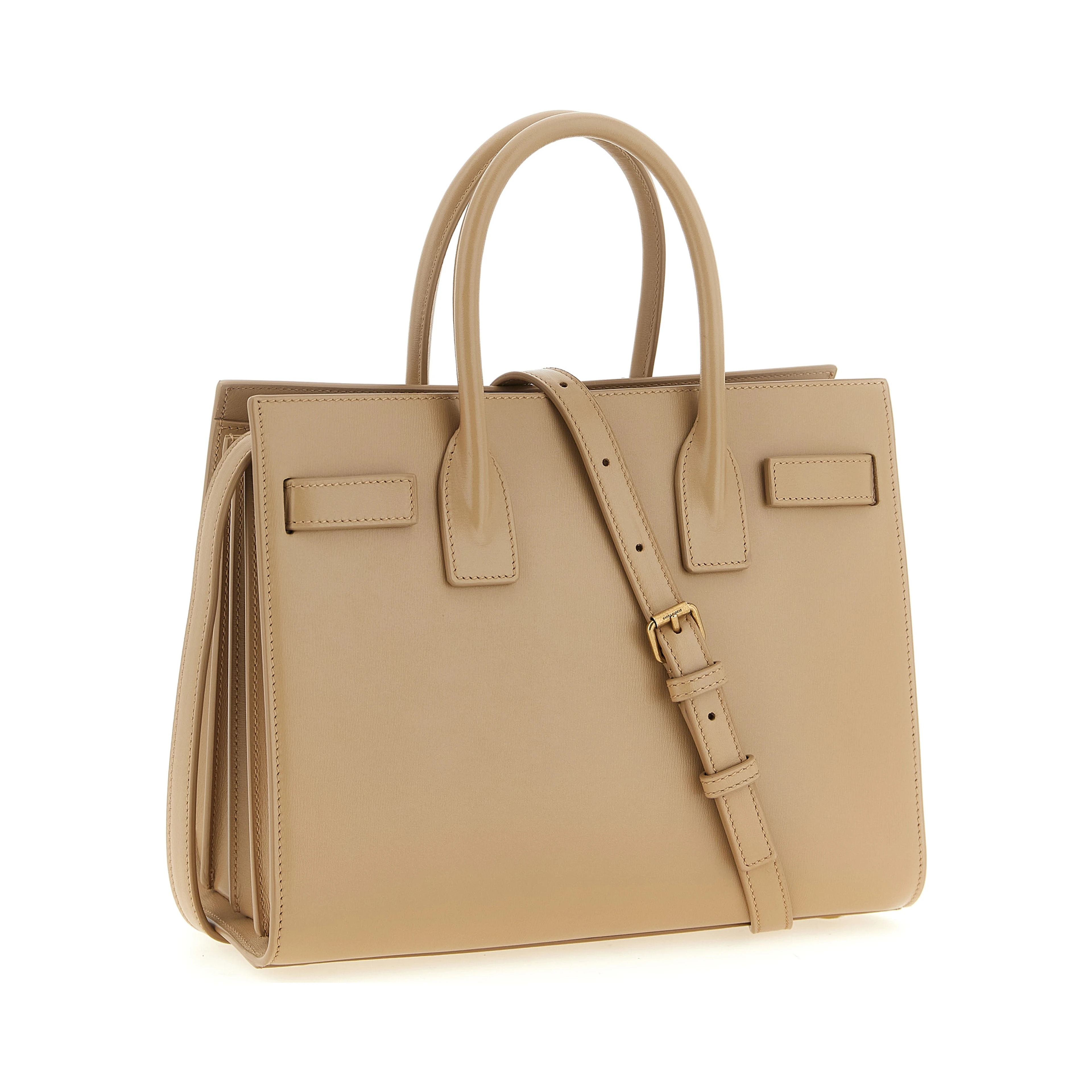 Beige Calfskin Handbag
