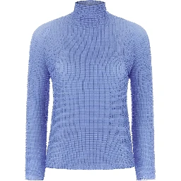 Blue Polyester Blouse