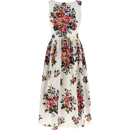 White Cotton Midi Dress