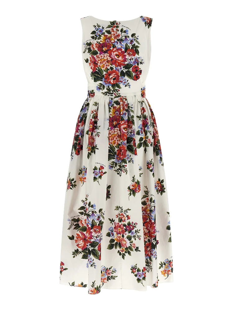 White Cotton Midi Dress alternative