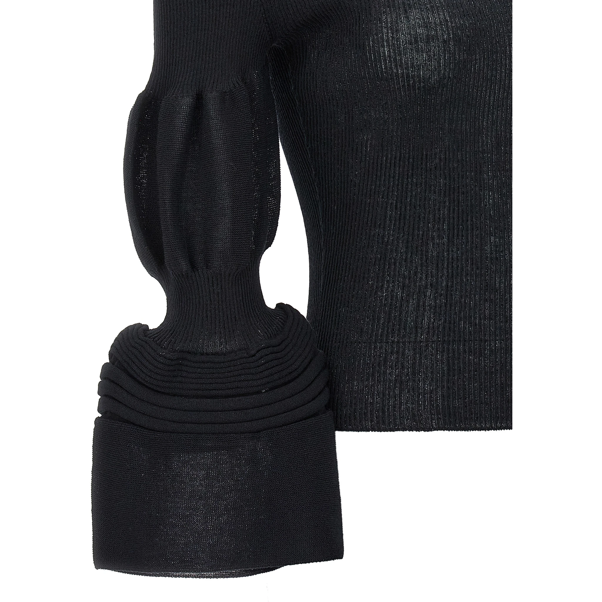 Black Polyester Sweatshirt