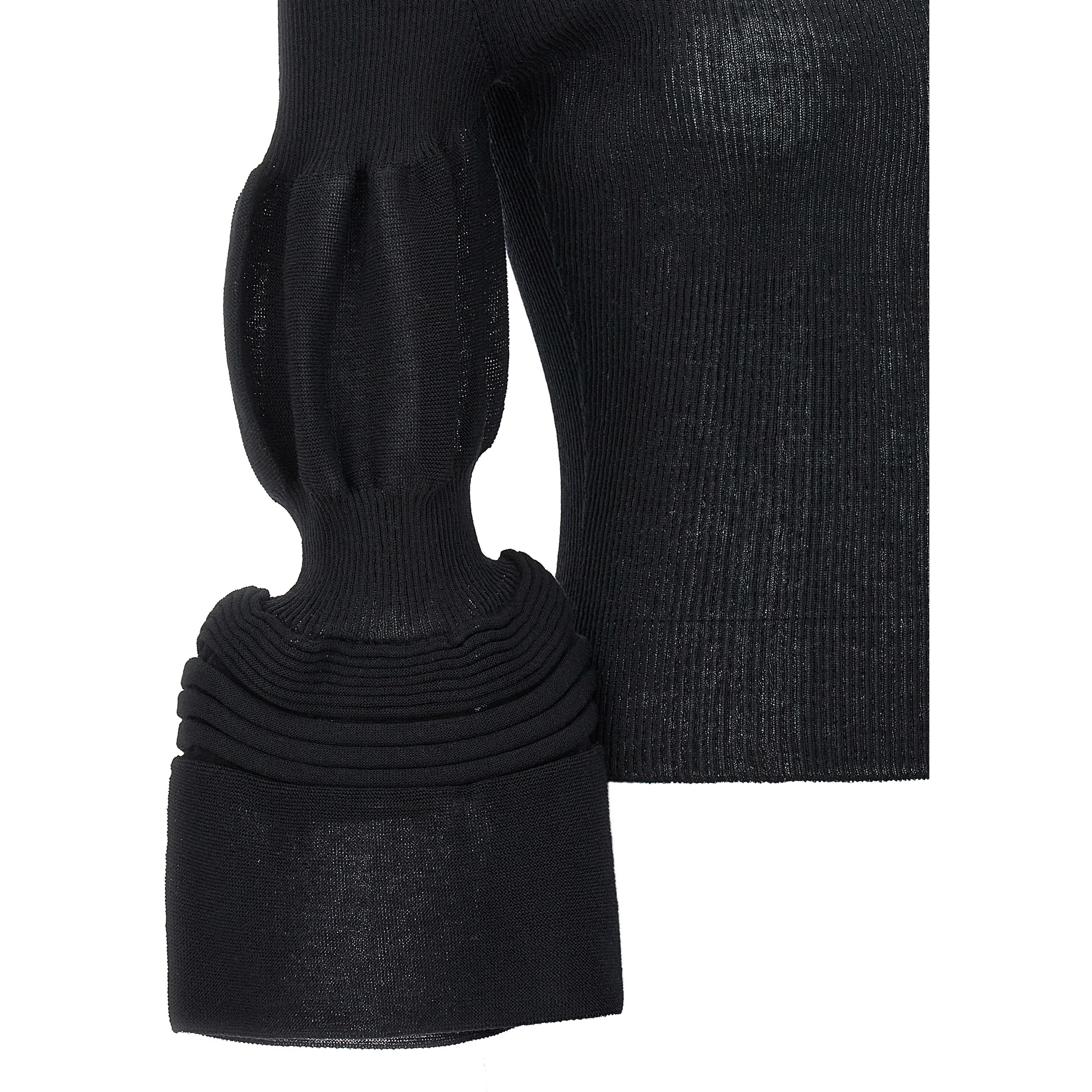 Black Polyester Sweatshirt