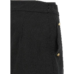 Black Cotton Long Skirt