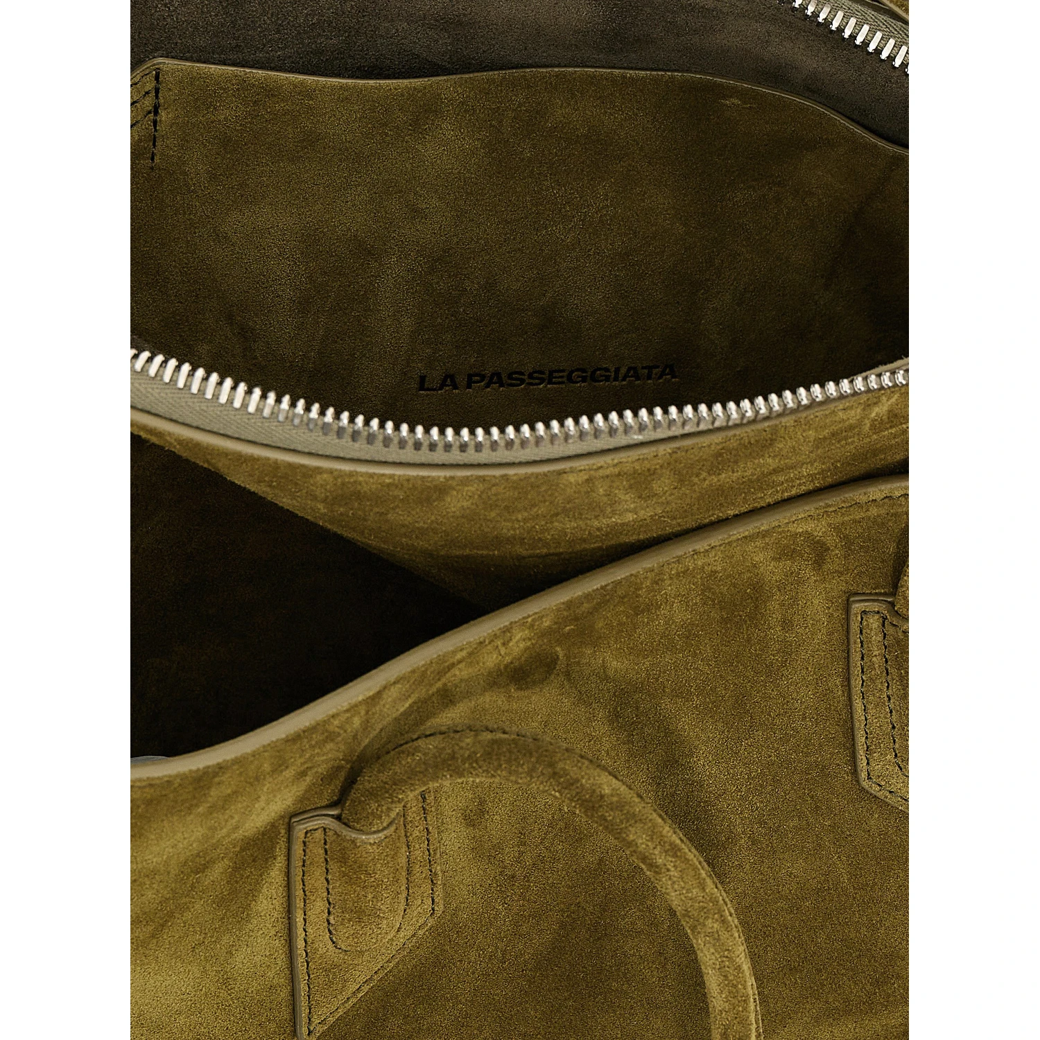 Bicolor Calfskin Shoulder Bag