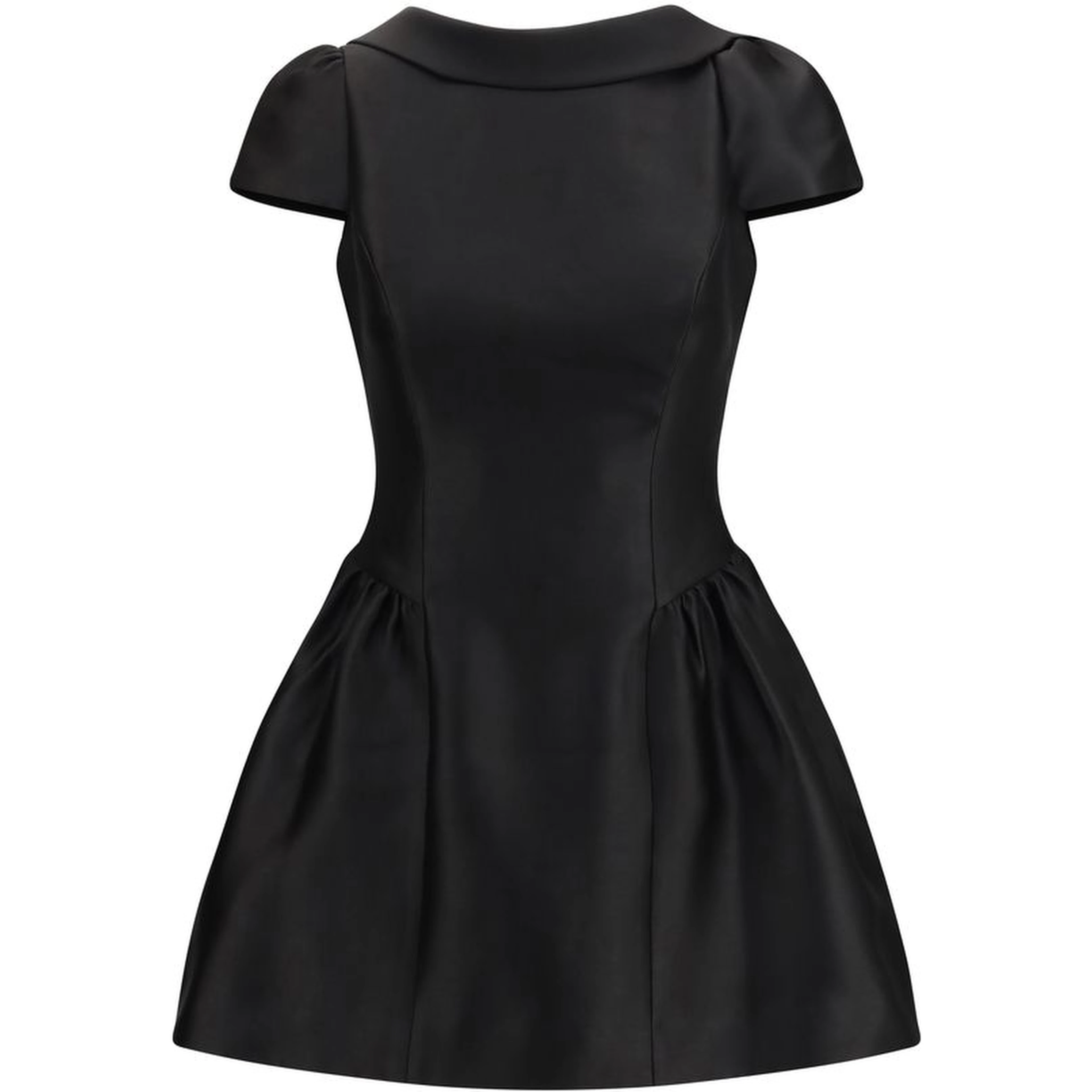 Black Polyester Casual Dress