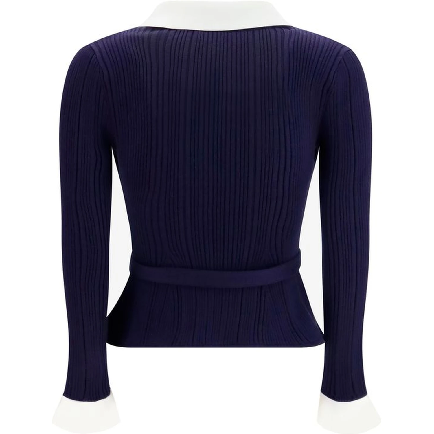 Blue Polyamide Cardigan