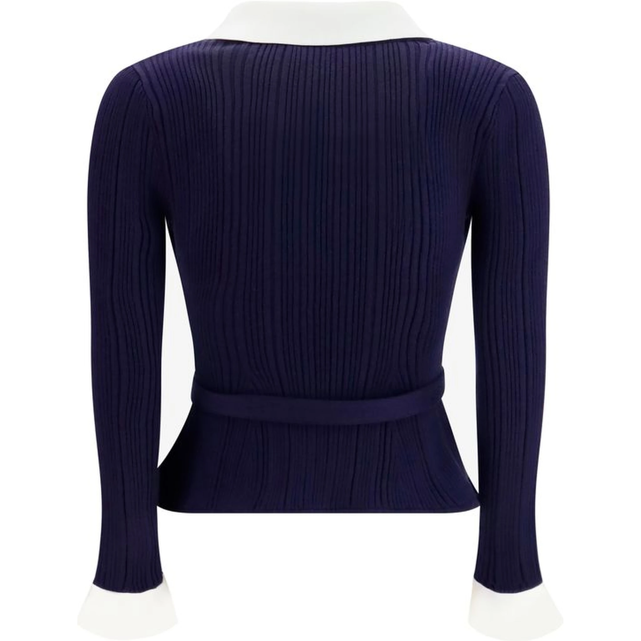 Blue Polyamide Cardigan