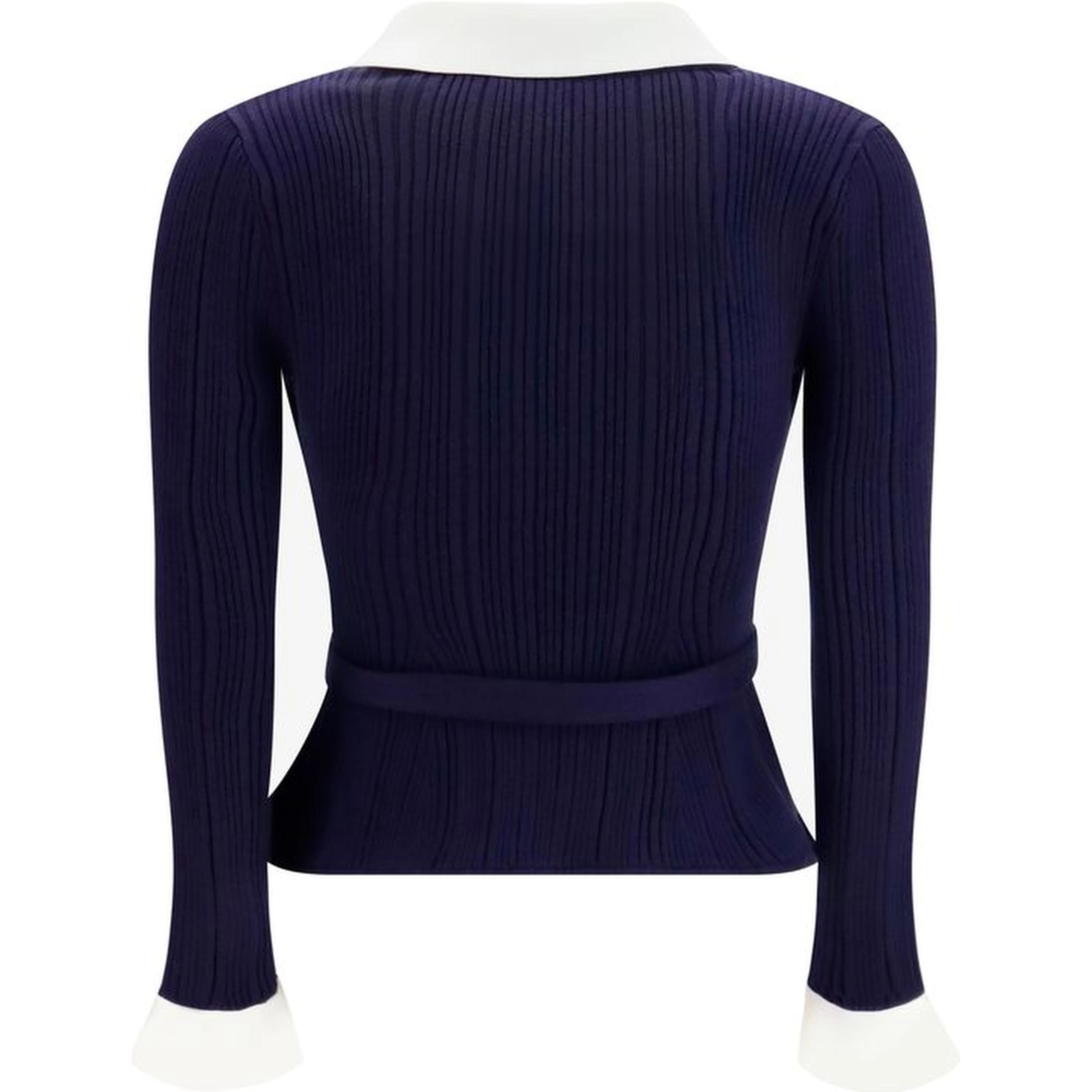 Blue Polyamide Cardigan