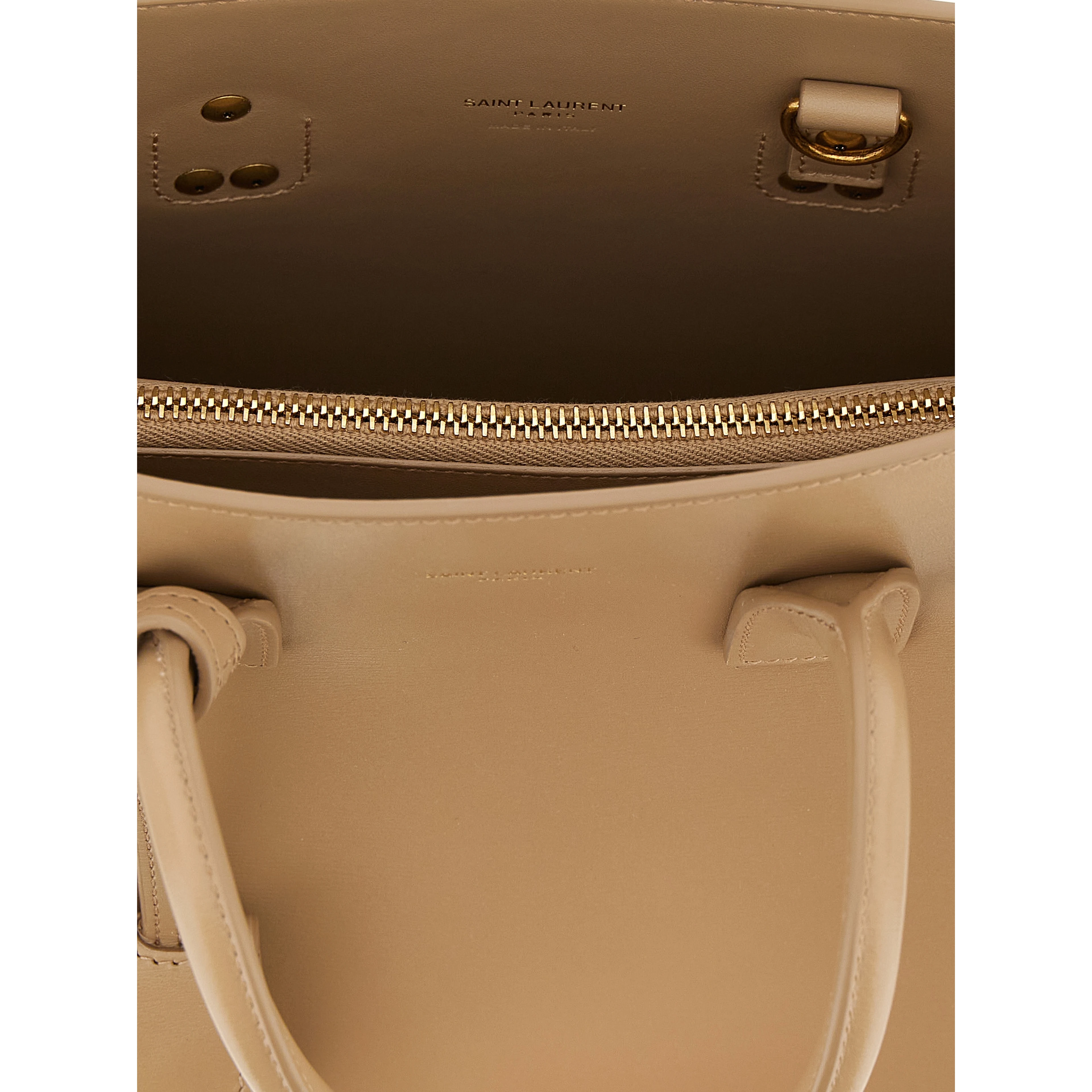 Beige Calfskin Handbag