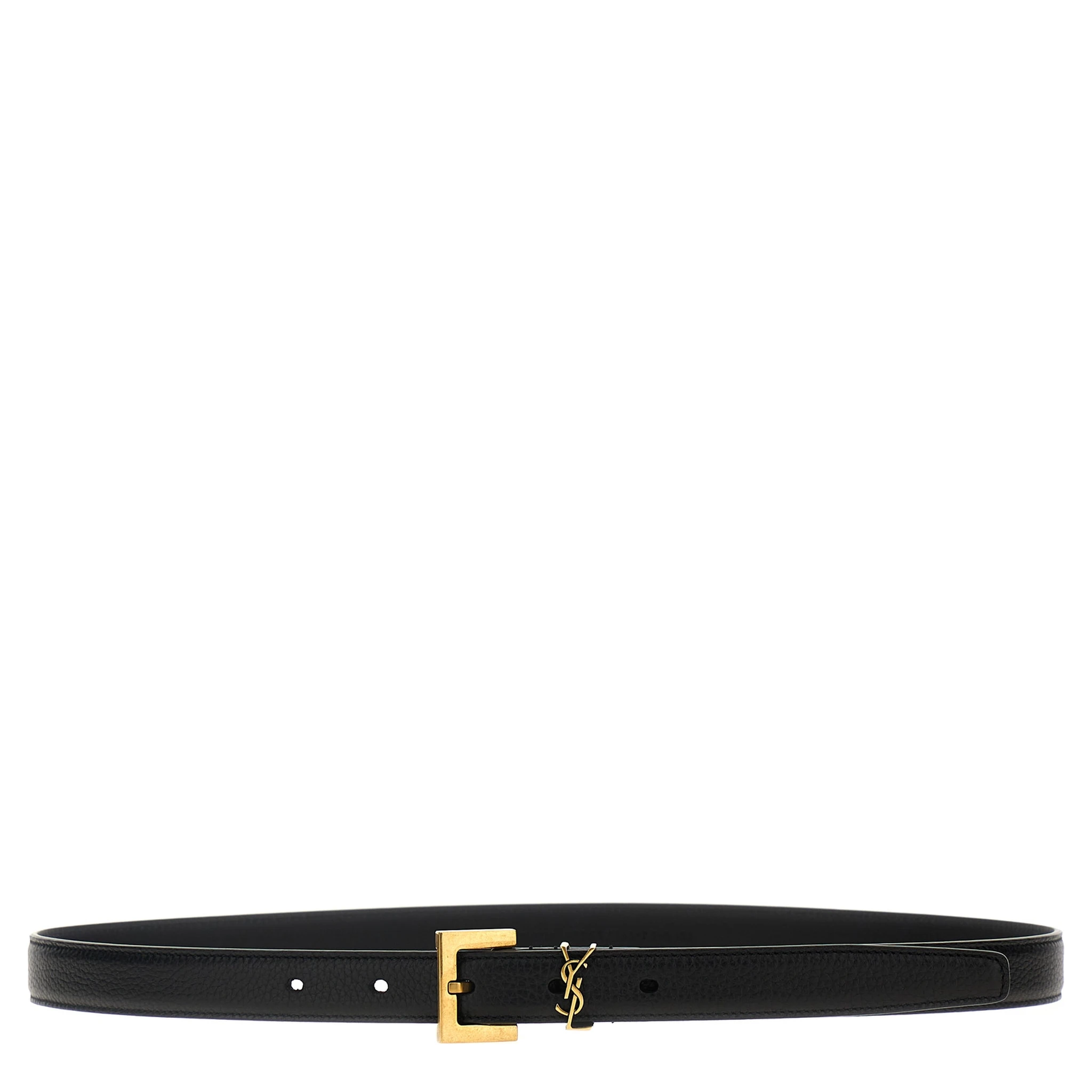 Black Calfskin Regular Belt